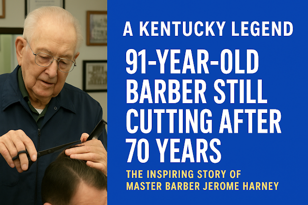 A Kentucky Legend: 91-Year-Old Barber Still Cutting After 70 Years